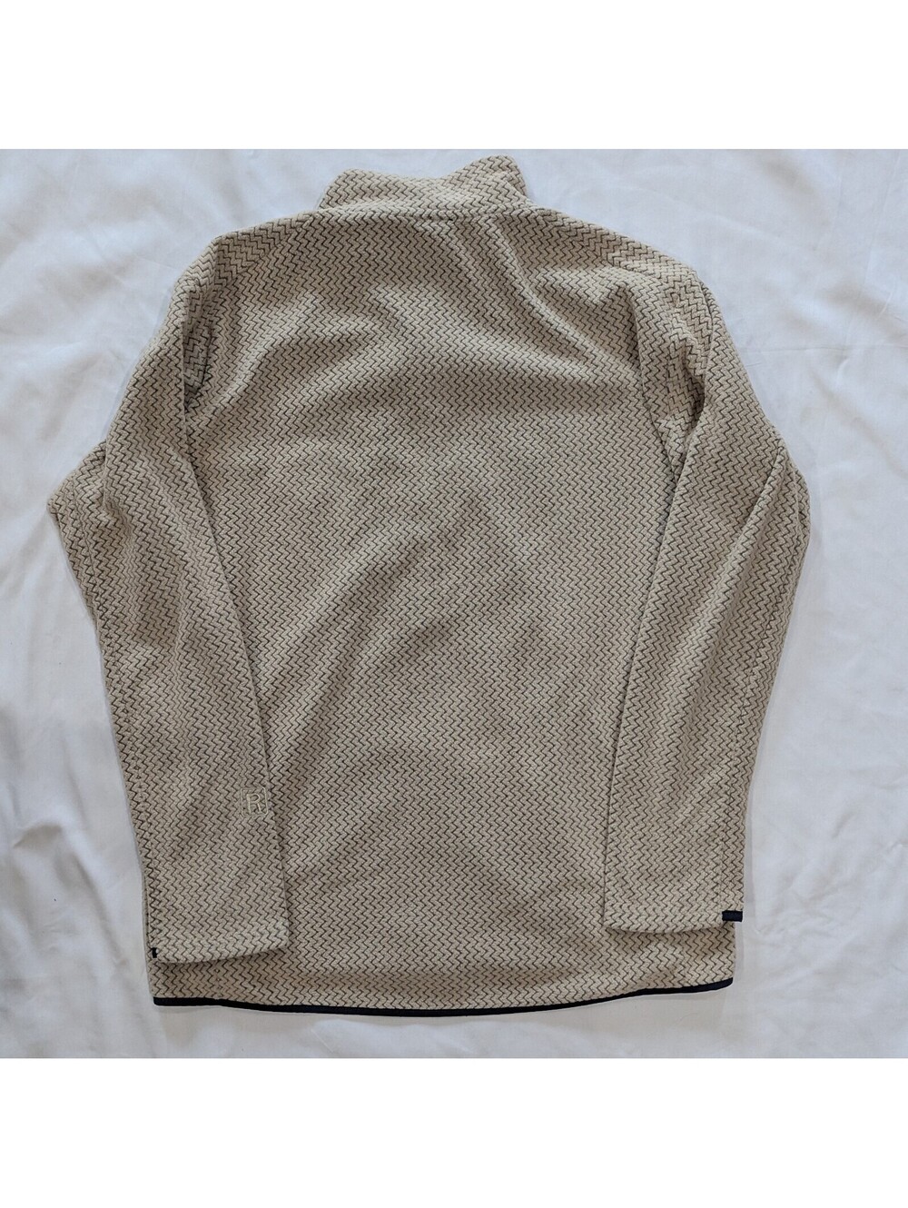 Patagonia Men's R1 Air Half-Zip Oar Tan Large NWT Fleece - Picture 3 of 6